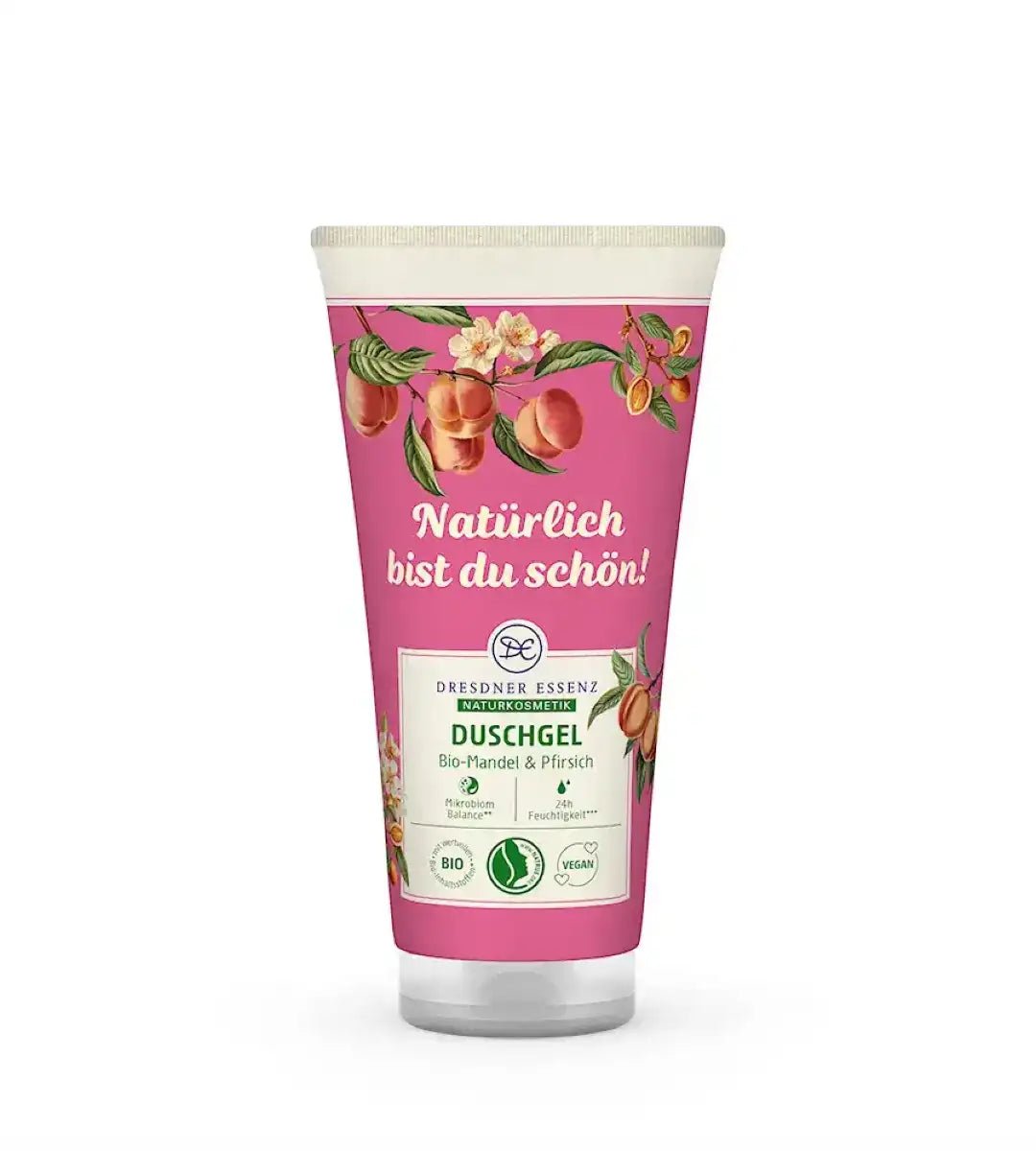 Dresdner Essenz® | Shower Gel | Organic Almond & Peach | Naturally beautiful! | 200ml