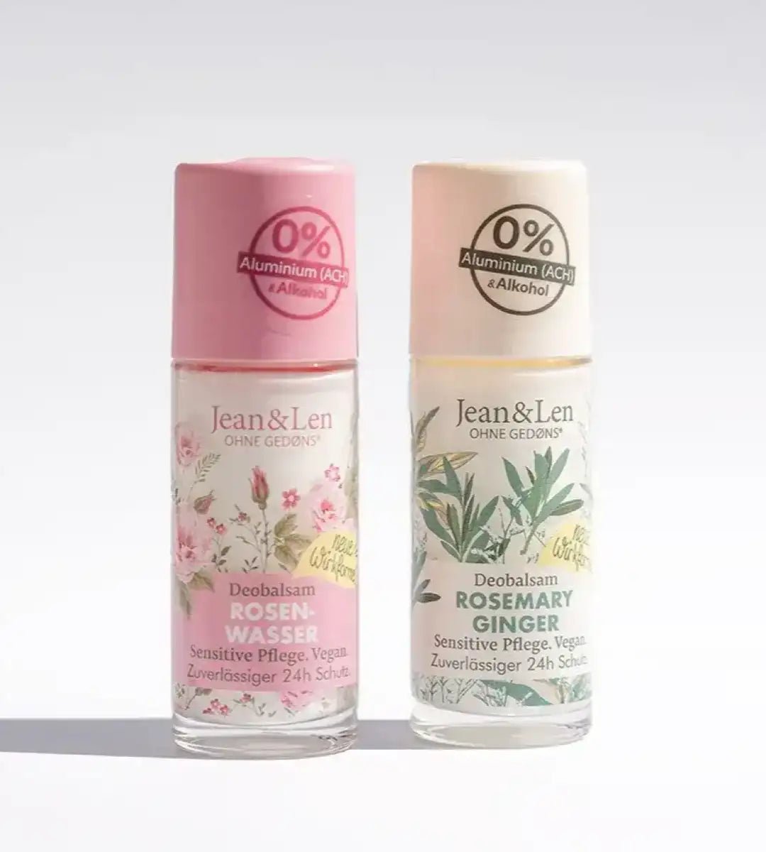 Jean & Len® | Deobalsam Rosenwasser | sensitiver Deoroller | 50ml