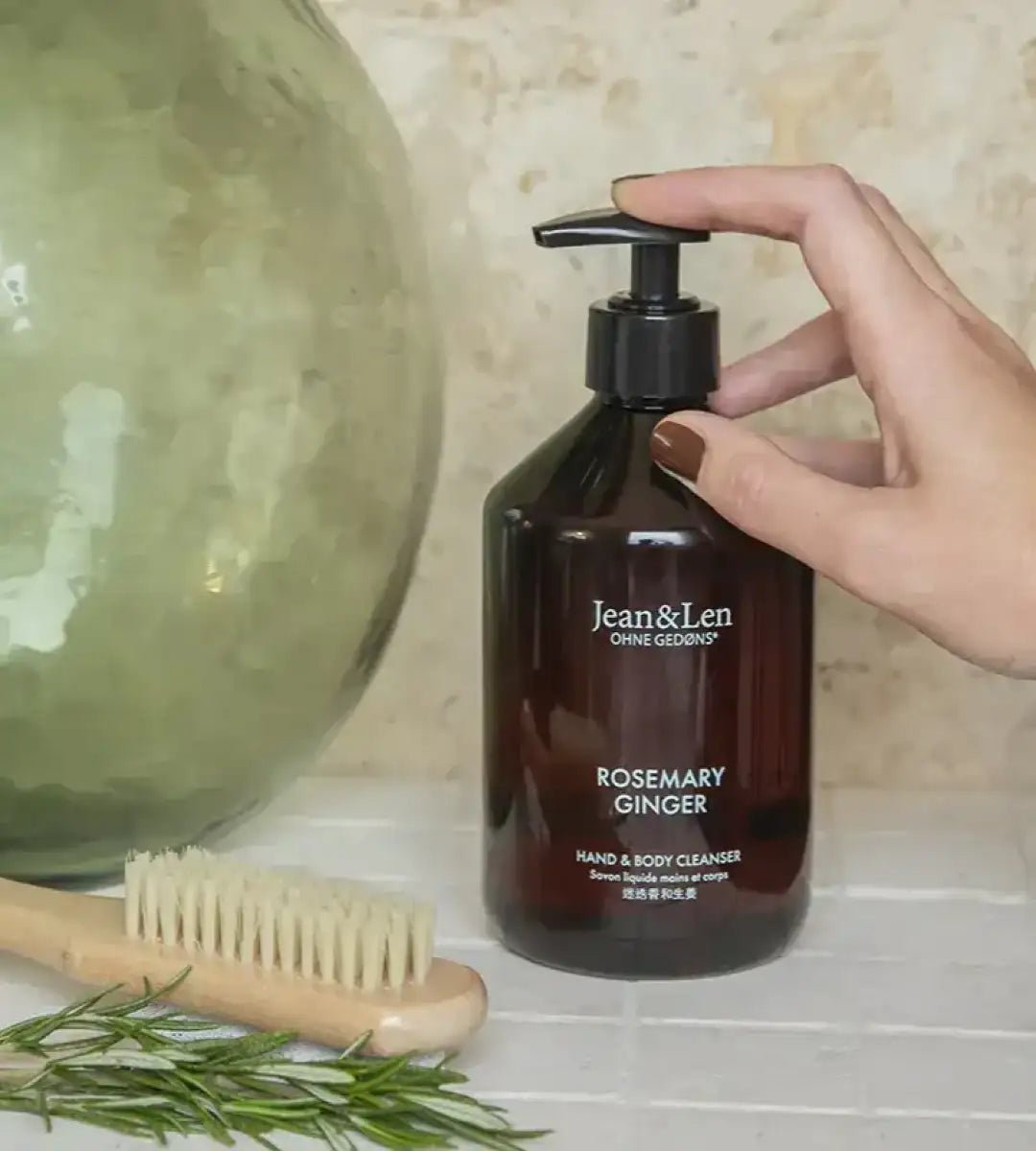 Jean & Len® | Hand & Body Cleanser | Rosemary/Ginger | 500ml