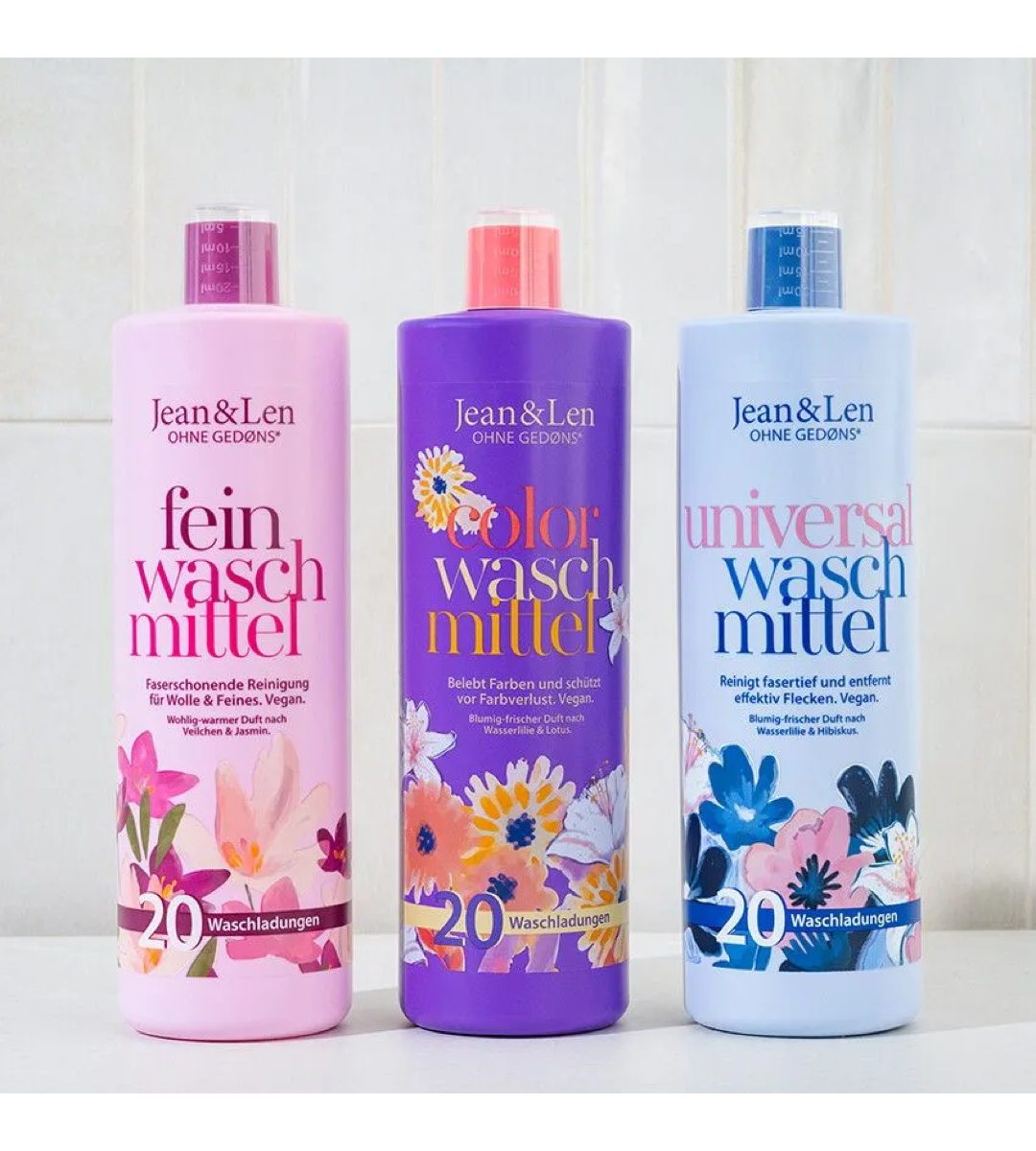 Jean & Len® | Colorwaschmittel | Wasserlilie/Lotus | 1 L