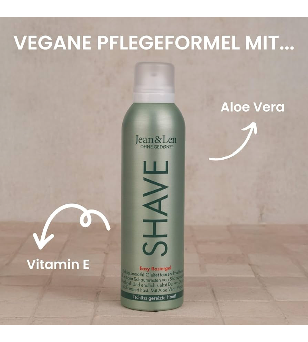 Jean & Len® | Easy Rasiergel | Aloe Vera | 200 ml