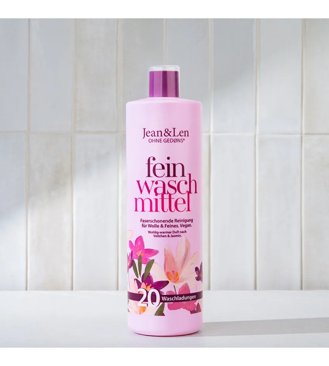 Jean & Len® | Feinwaschmittel Wolle & Feines | Veilchen/Jasmin | 1 L