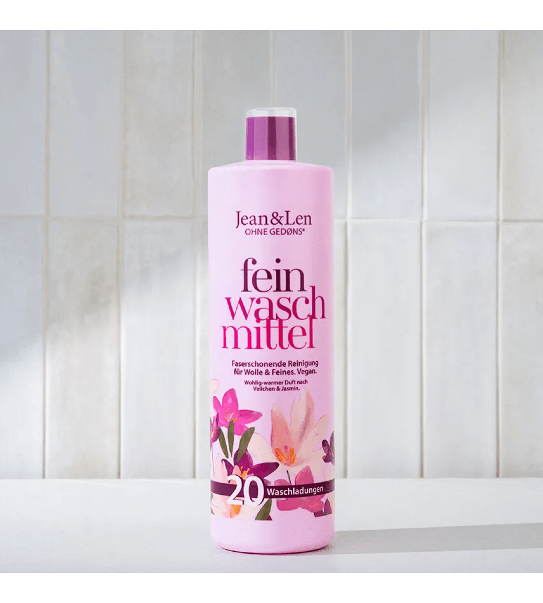 Jean & Len® | Feinwaschmittel Wolle & Feines | Veilchen/Jasmin | 1 L