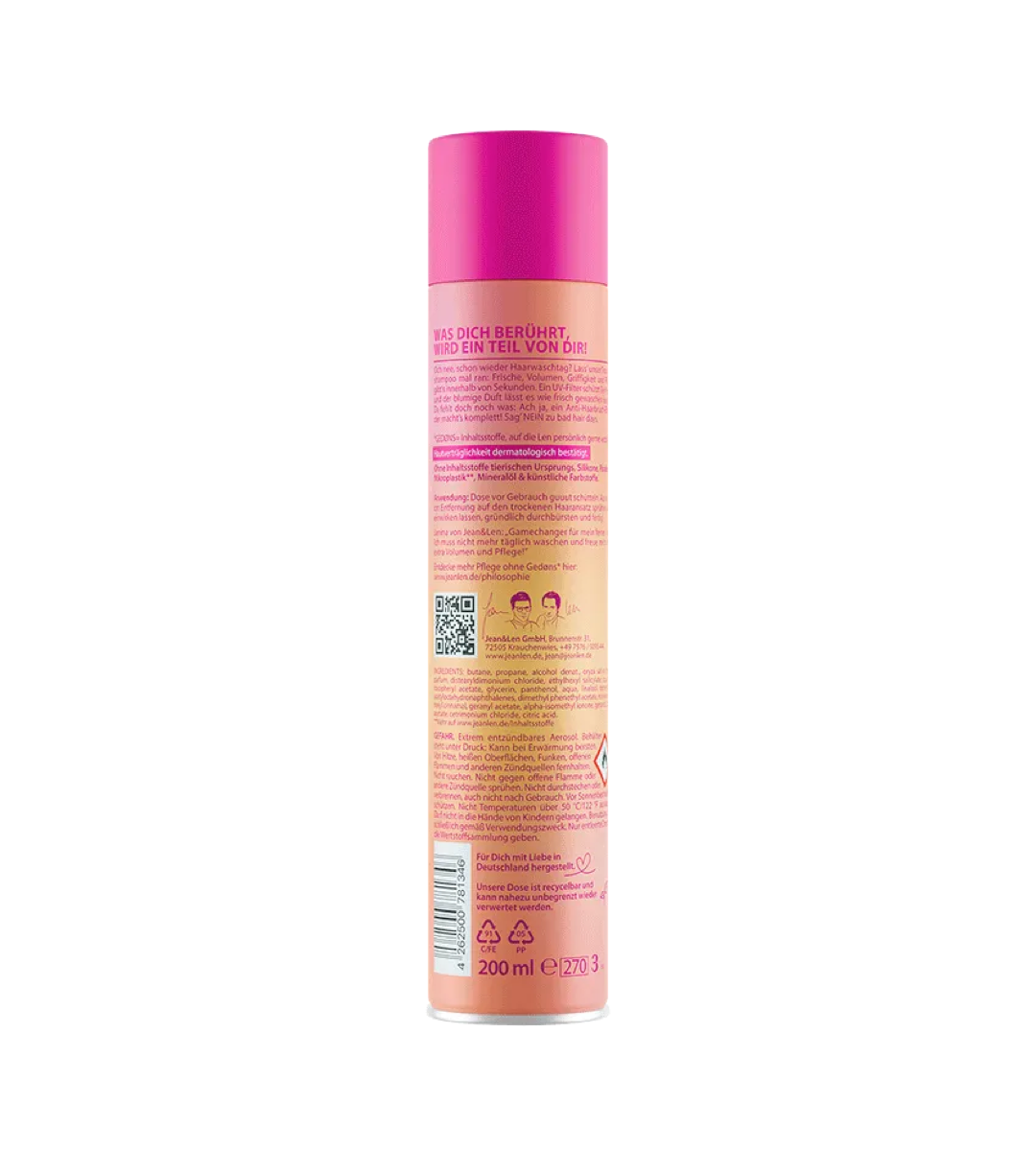 Jean & Len® | No Bad Hair Days Trockenshampoo | 7in1 | 200 ml