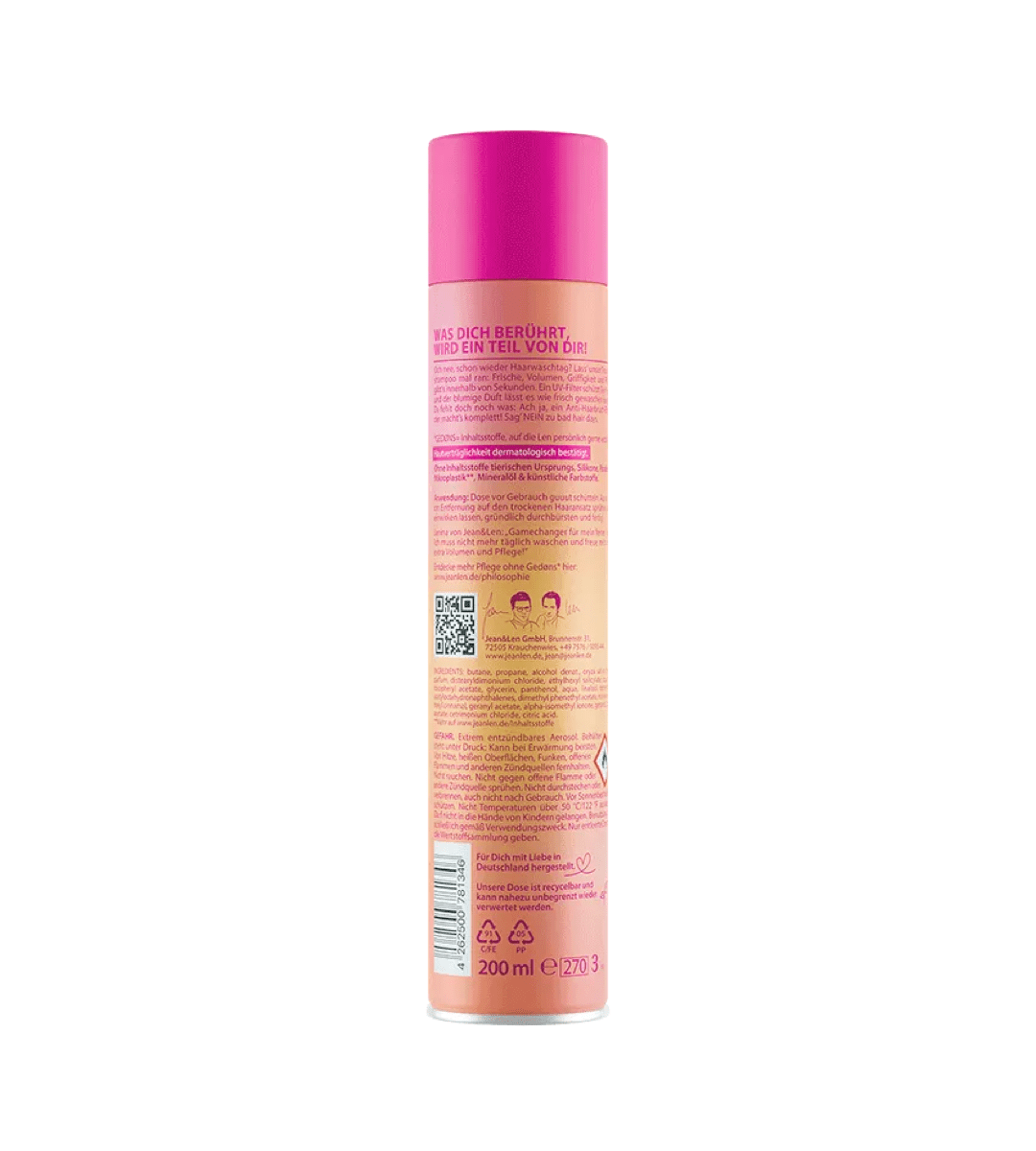 Jean & Len® | No Bad Hair Days Trockenshampoo | 7in1 | 200 ml