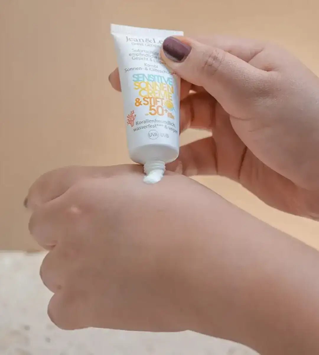 Jean & Len® | 2in1 Sonnenschutz für Lippen und Gesicht | LSF 50+ | 20ml + 3g