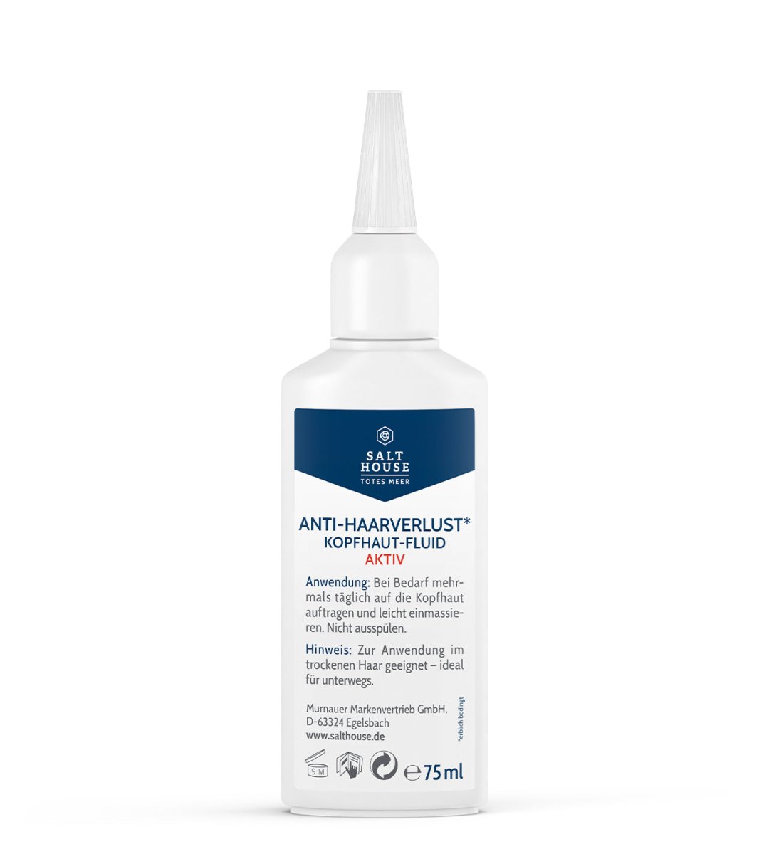 SALTHOUSE® Original Totes Meer Therapie | Anti-Haarverlust Kopfhaut-Fluid Aktiv | 75 ml