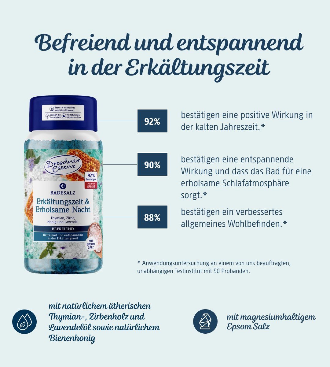 Dresden Essence® | Health bath | Cold time & restful night | 600g