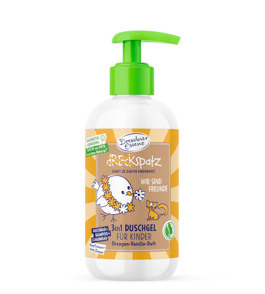 Dresdner Essenz® | Dreckspatz | 3in1 Duschgel | Wir sind Freunde | 250ml