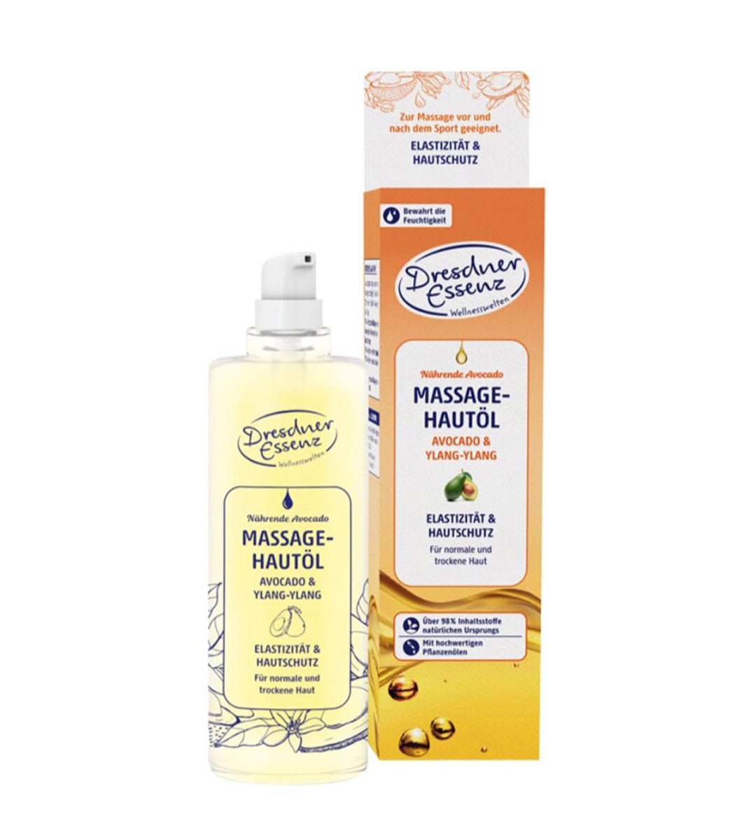 Produktbild Dresdner Essenz® | Massageöl | Nährende Avocado | 100ml