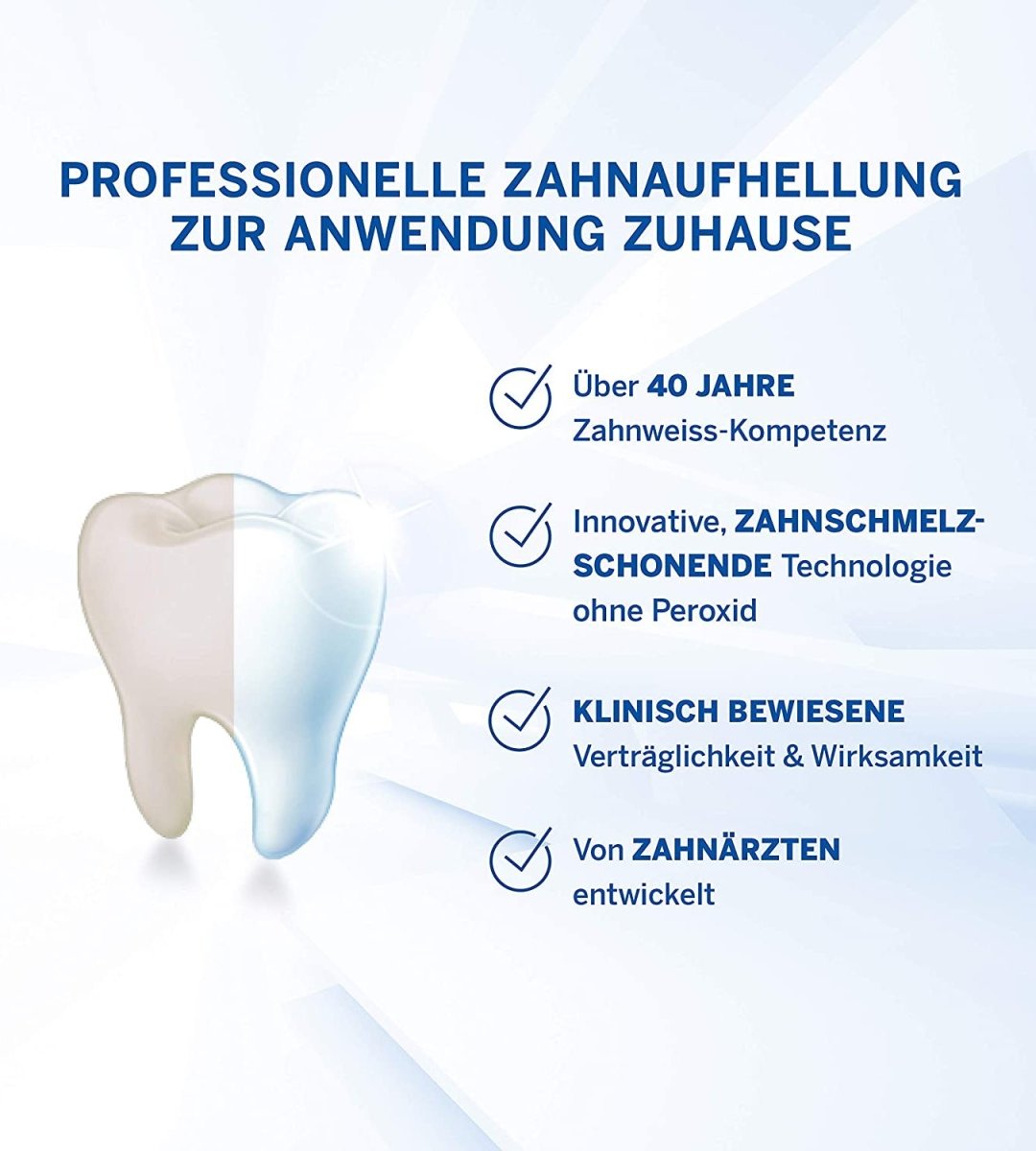 Perlweiss® | Dental Bleaching Set | 8 Stufen weißere Zähne nach 7 Tagen | Repair & Protect Schutzgel | 10 ml