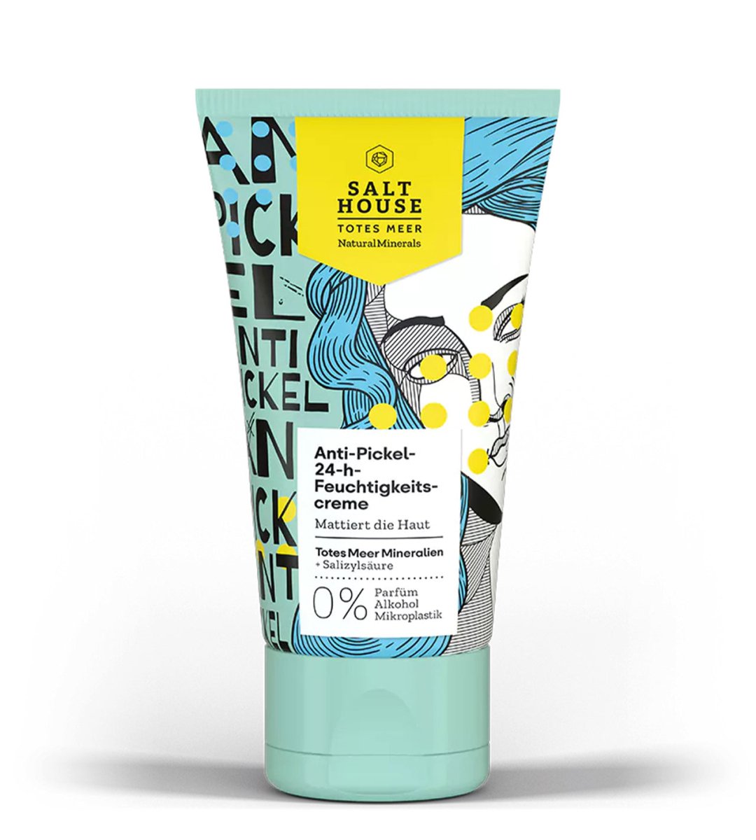 SALTHOUSE® Totes Meer Natural Minerals | Anti-Pickel 24h-Feuchtigkeitscreme | 50 ml