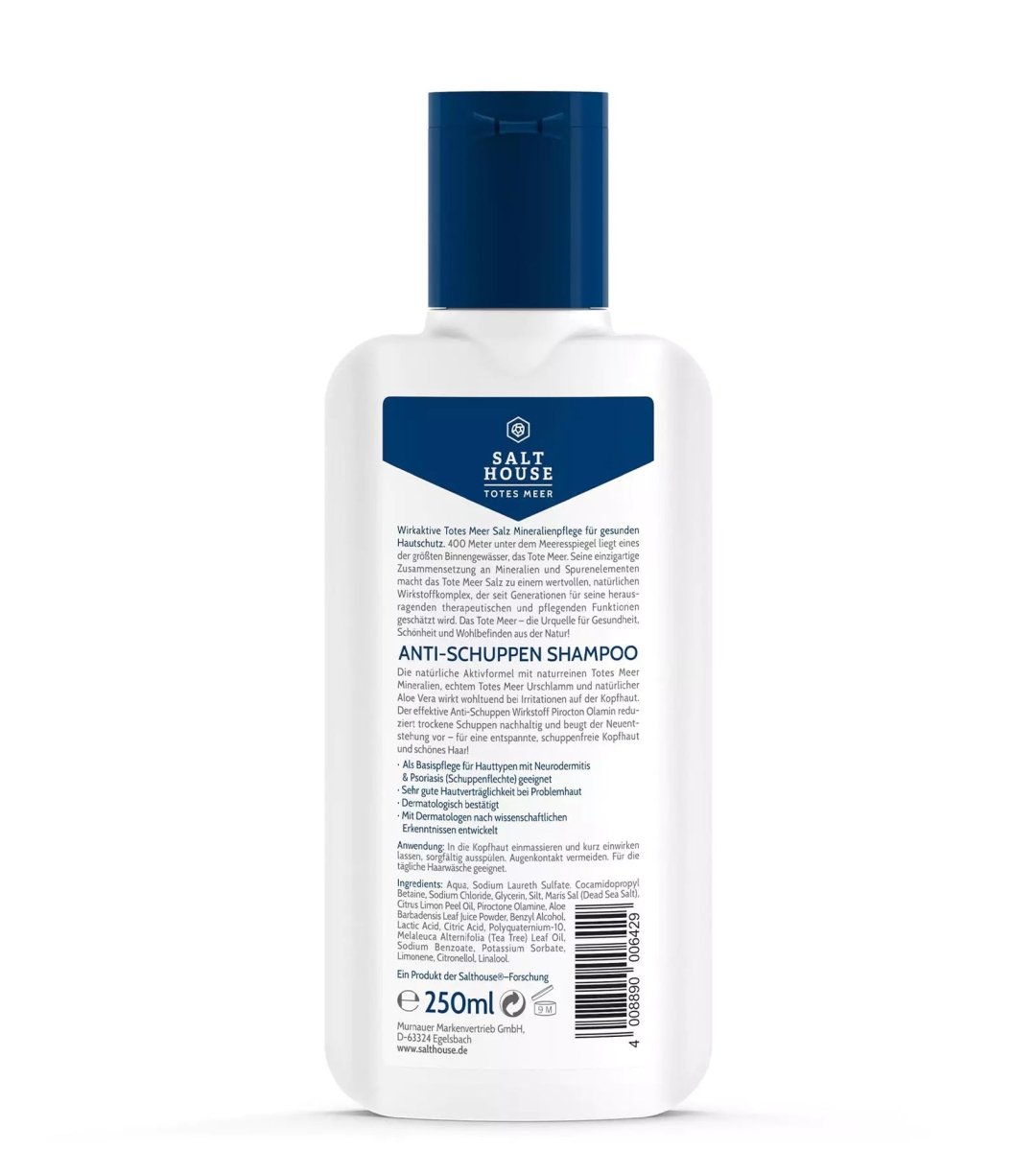 SALTHOUSE® Original Totes Meer Therapie | Anti-Schuppen Shampoo | 250 ml