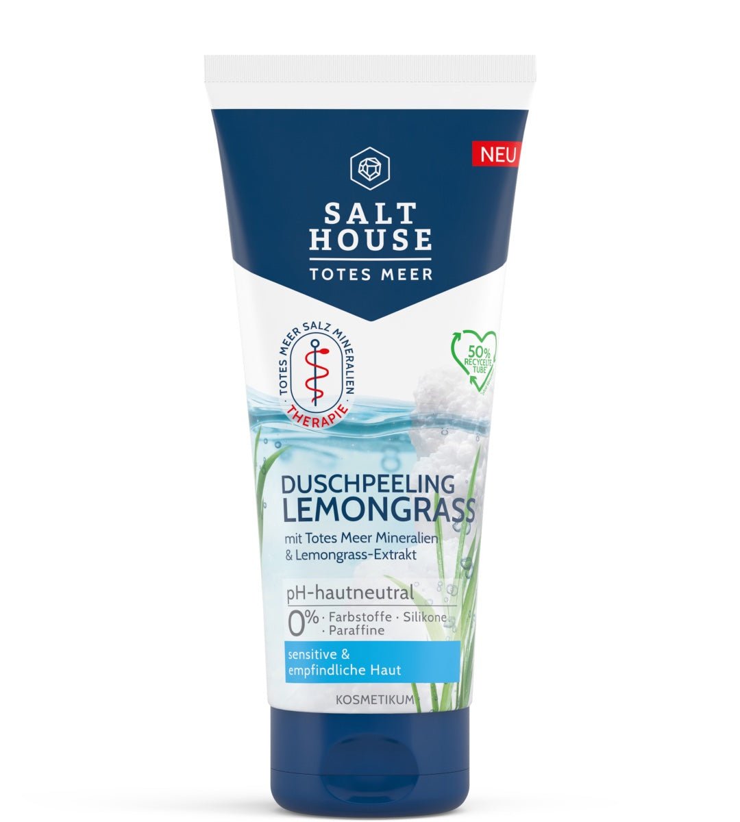 SALTHOUSE® Original Totes Meer Therapie | Duschpeeling Lemongrass | 200ml