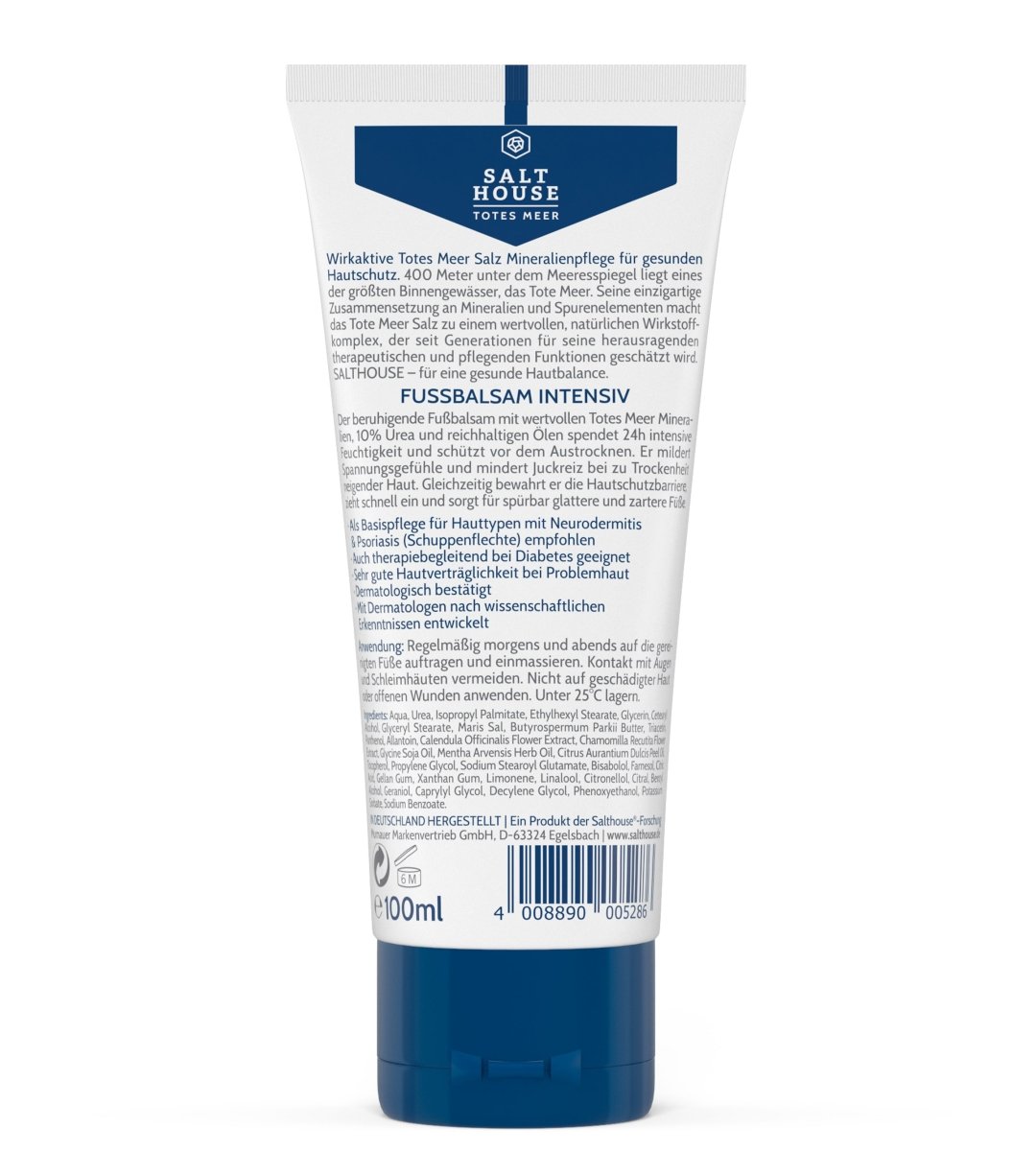 SALTHOUSE® Original Totes Meer Therapie | Fussbalsam| intensiv | 100 ml