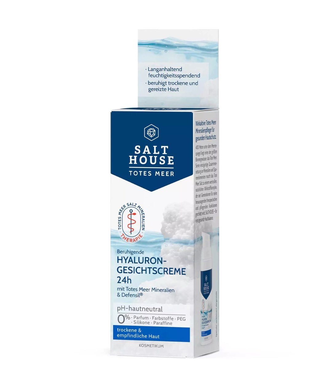 SALTHOUSE® Original Totes Meer Therapie | Hyaluron Gesichtscreme 24h | 50ml