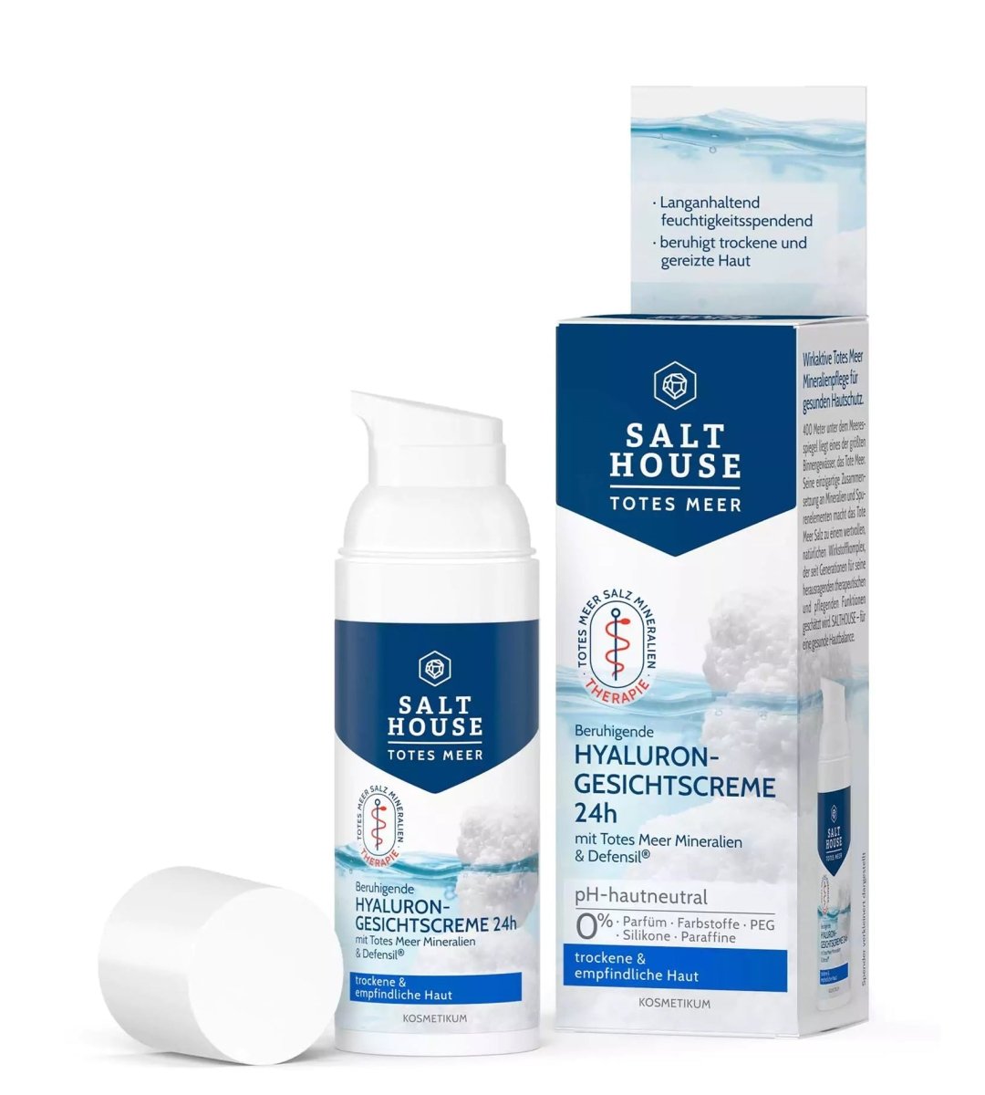 SALTHOUSE® Original Totes Meer Therapie | Hyaluron Gesichtscreme 24h | 50ml