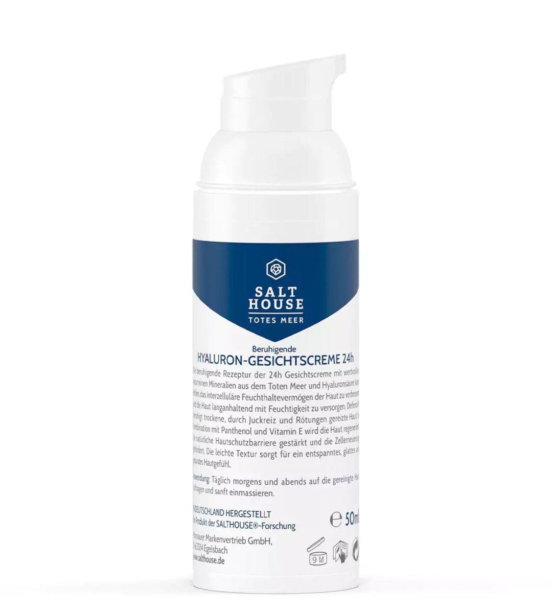 SALTHOUSE® Original Totes Meer Therapie | Hyaluron Gesichtscreme 24h | 50ml