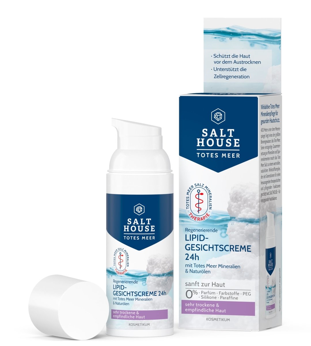 SALTHOUSE® Original Totes Meer Therapie | Lipid-Gesichtcreme 24h | 50ml