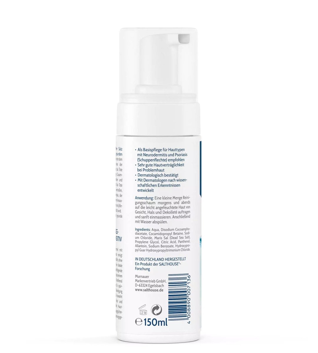 SALTHOUSE® Original Totes Meer Therapie | Reinigungsschaum | Sensitiv | 150 ml