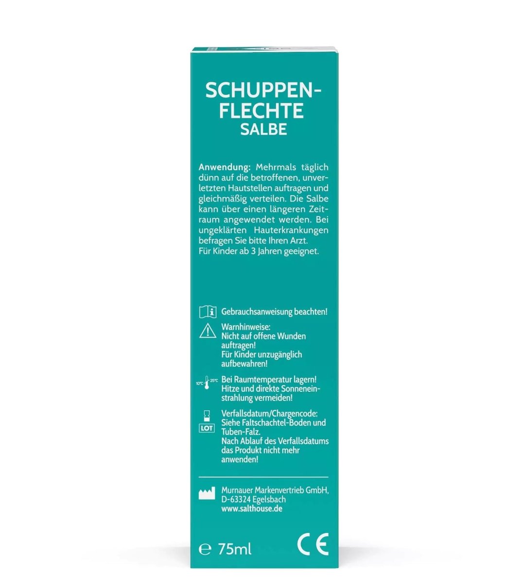 Salthouse TotesMeer Salz Therapie Schuppenflechte-Salbe Faltschachtel rechts