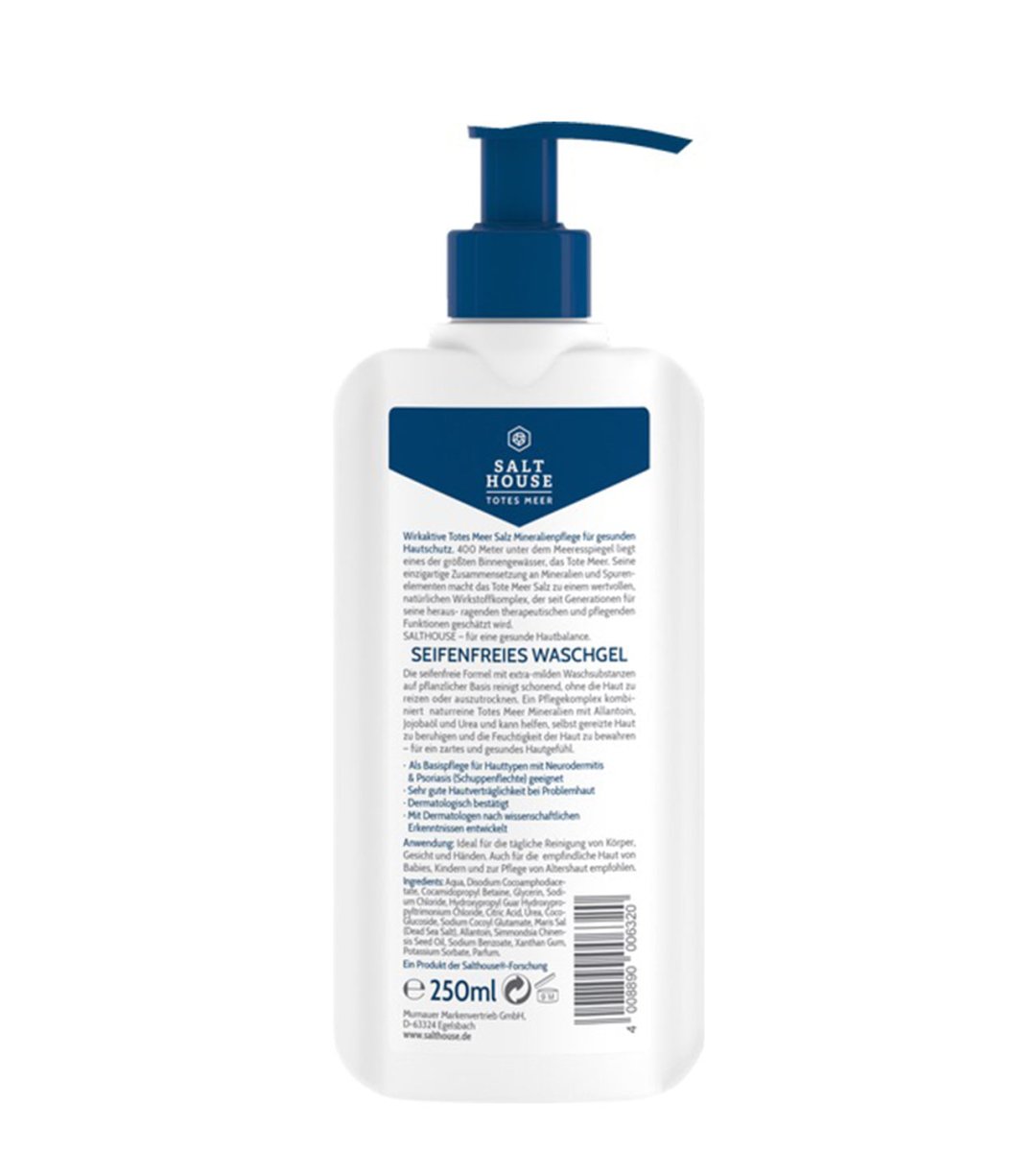 SALTHOUSE® Original Totes Meer Therapie | Seifenfreies Waschgel | 250 ml