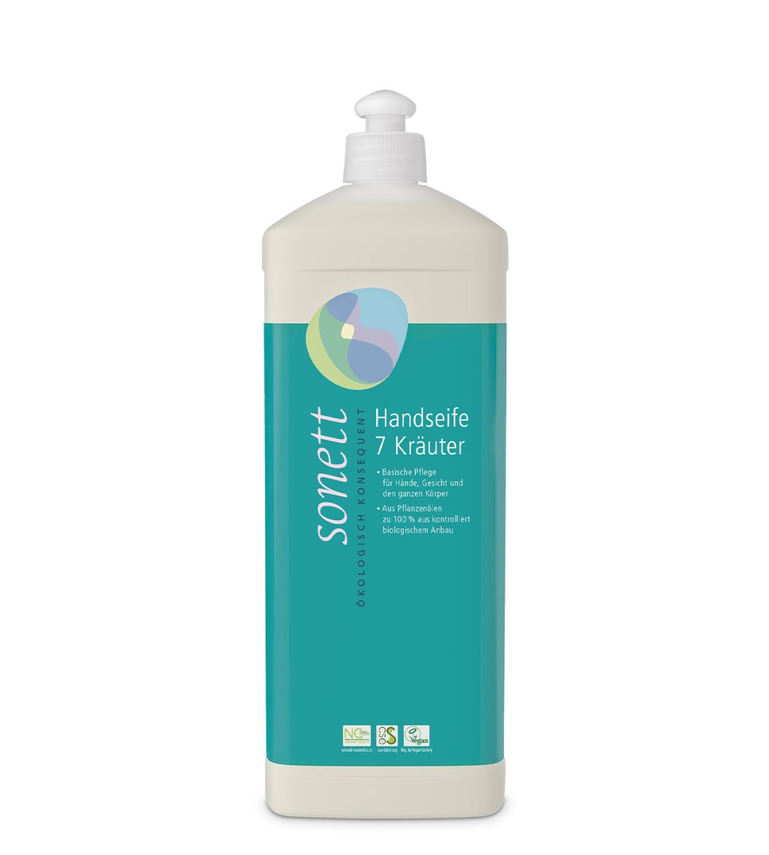 Sonett® | Handseife | 7 Kräuter | Nachfüllflasche | 1l