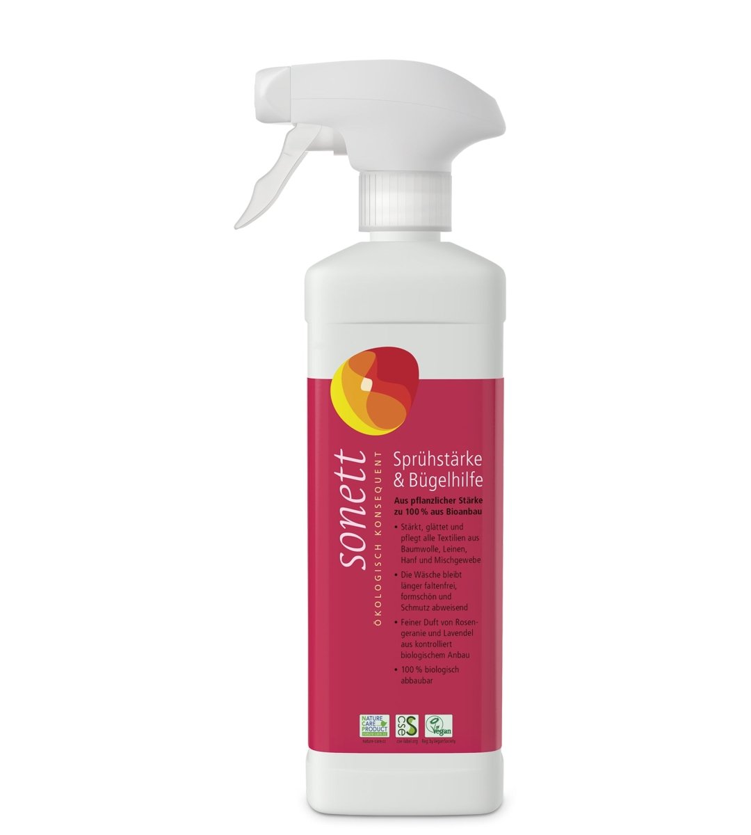 Sonett® | Sprühstärke & Bügelhilfe | Sprühflasche | 0,5 L