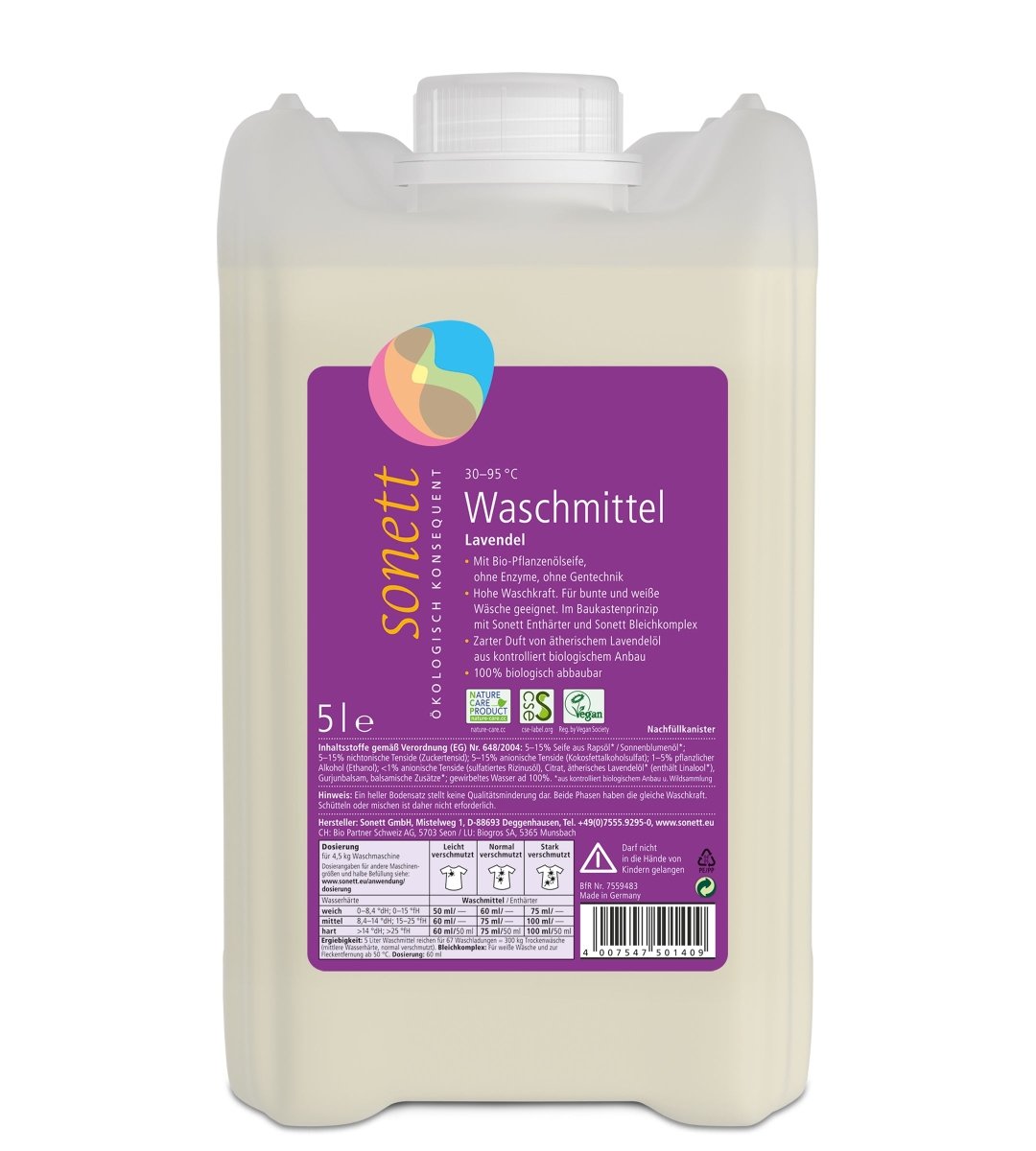 Sonett® | Waschmittel | flüssig | Lavendel | 5l