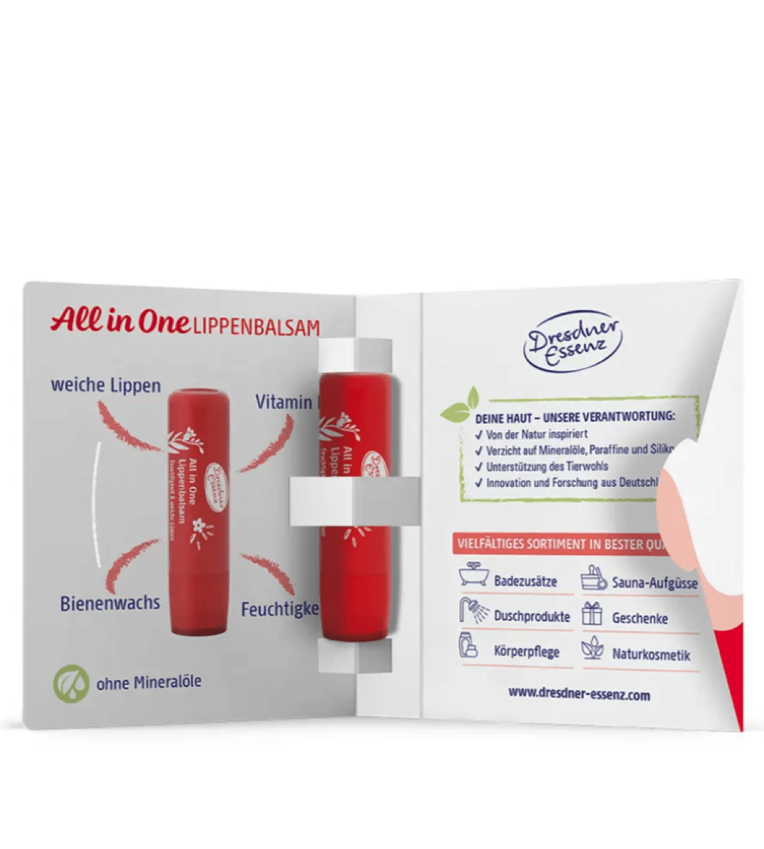 Dresdner Essenz® | All in One Lippenbalsam | Beeren-Duft | 4,7g