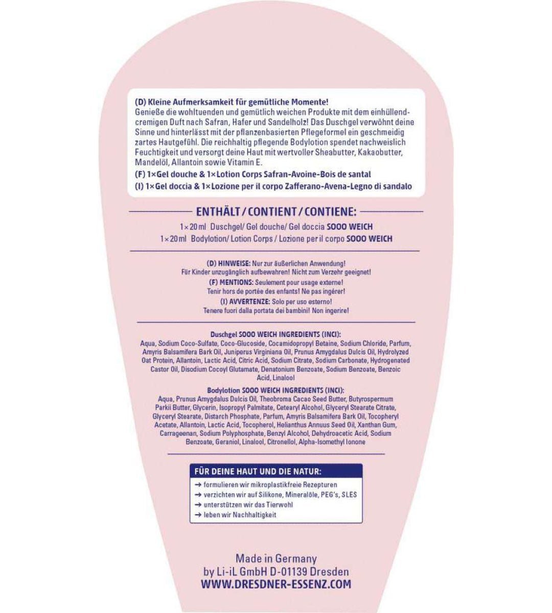 Dresdner Essenz® | Baumanhänger | Sooo weich! | 2x 20ml