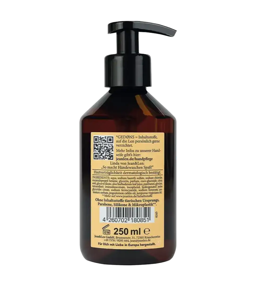 Jean & Len® | Handseife | Blutorange/Vetiver | 250ml