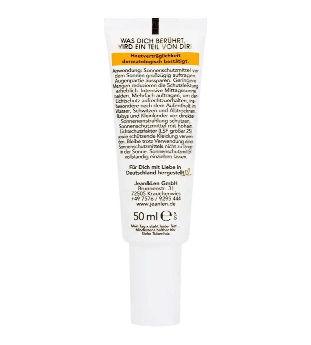 Jean & Len® | Sensitives Sonnenschutzfluid | Hydro LSF 50 | 50ml