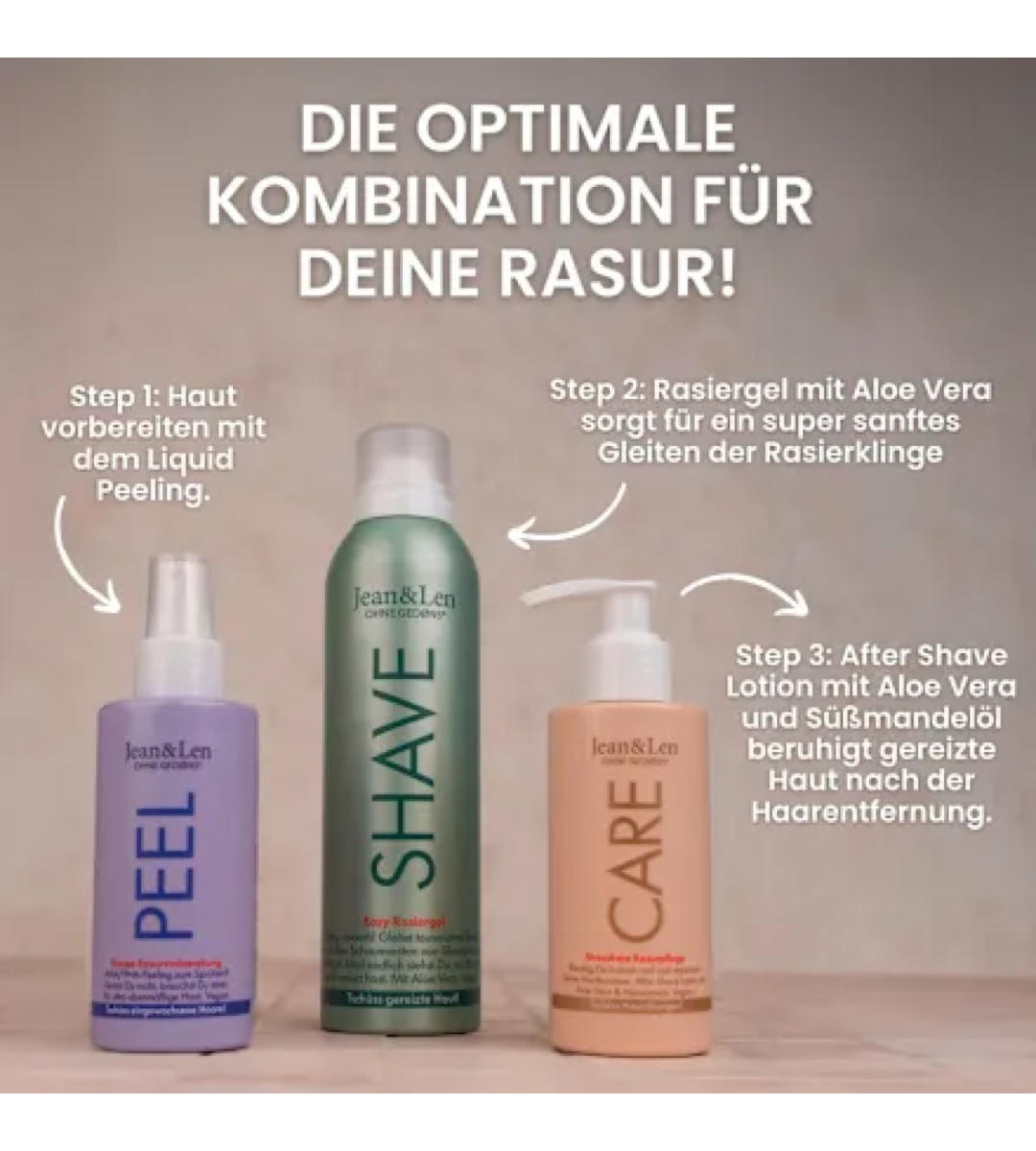 Jean & Len® | Easy Rasiergel | Aloe Vera | 200 ml