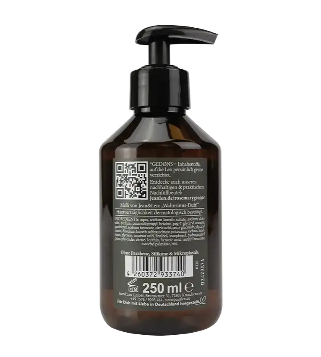 Jean & Len® | Handseife | Rosemary/Ginger | 250ml