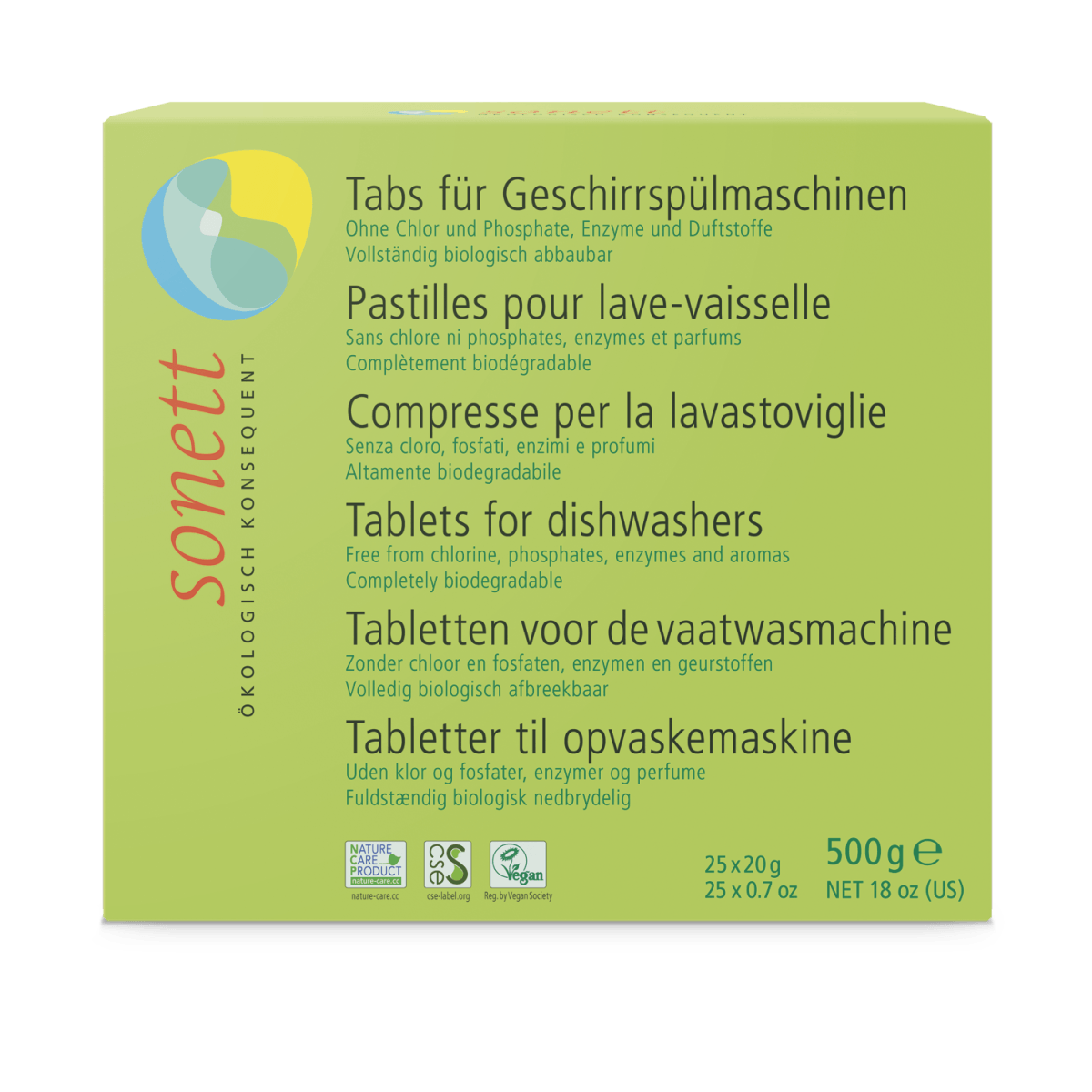 Sonett® | Tabs für Geschirrspülmaschinen | 25x 20g