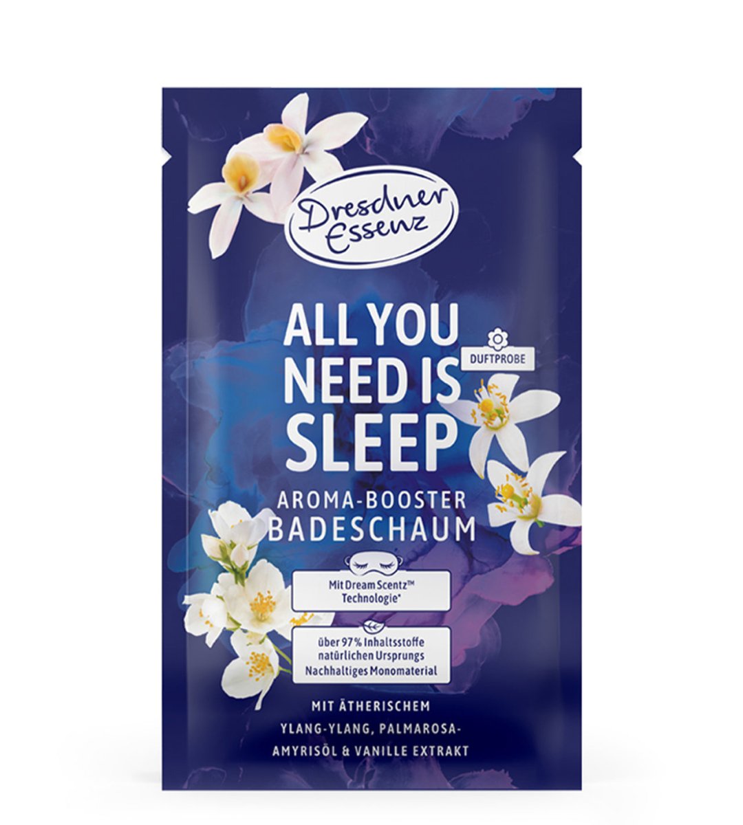 Dresdner Essenz® | Aroma-Booster Badeschaum | All you need is sleep | 80g
