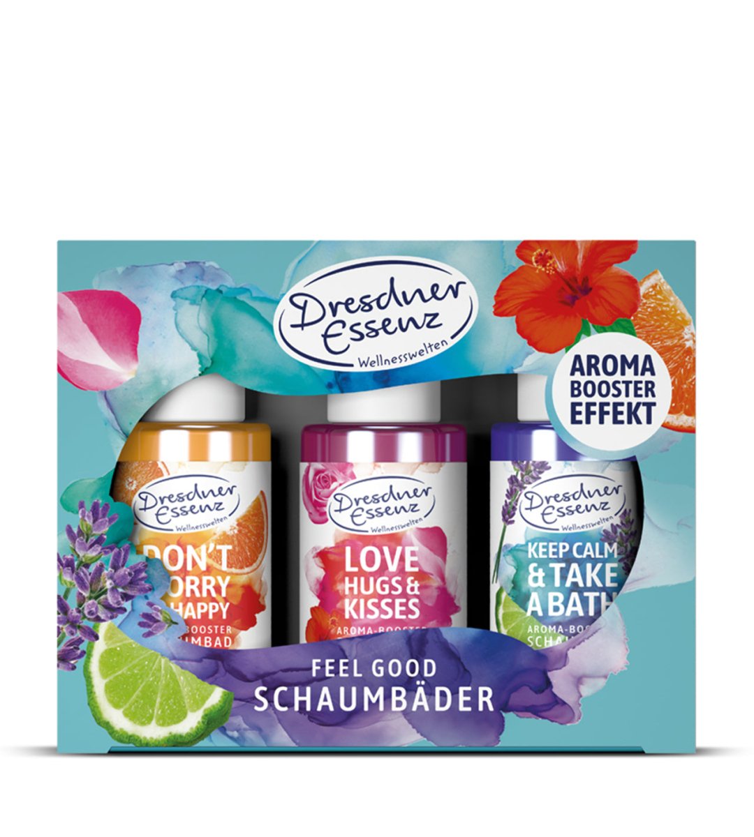 Dresdner Essenz® | Geschenkset | Feel Good Schaumbäder | 3x 30ml