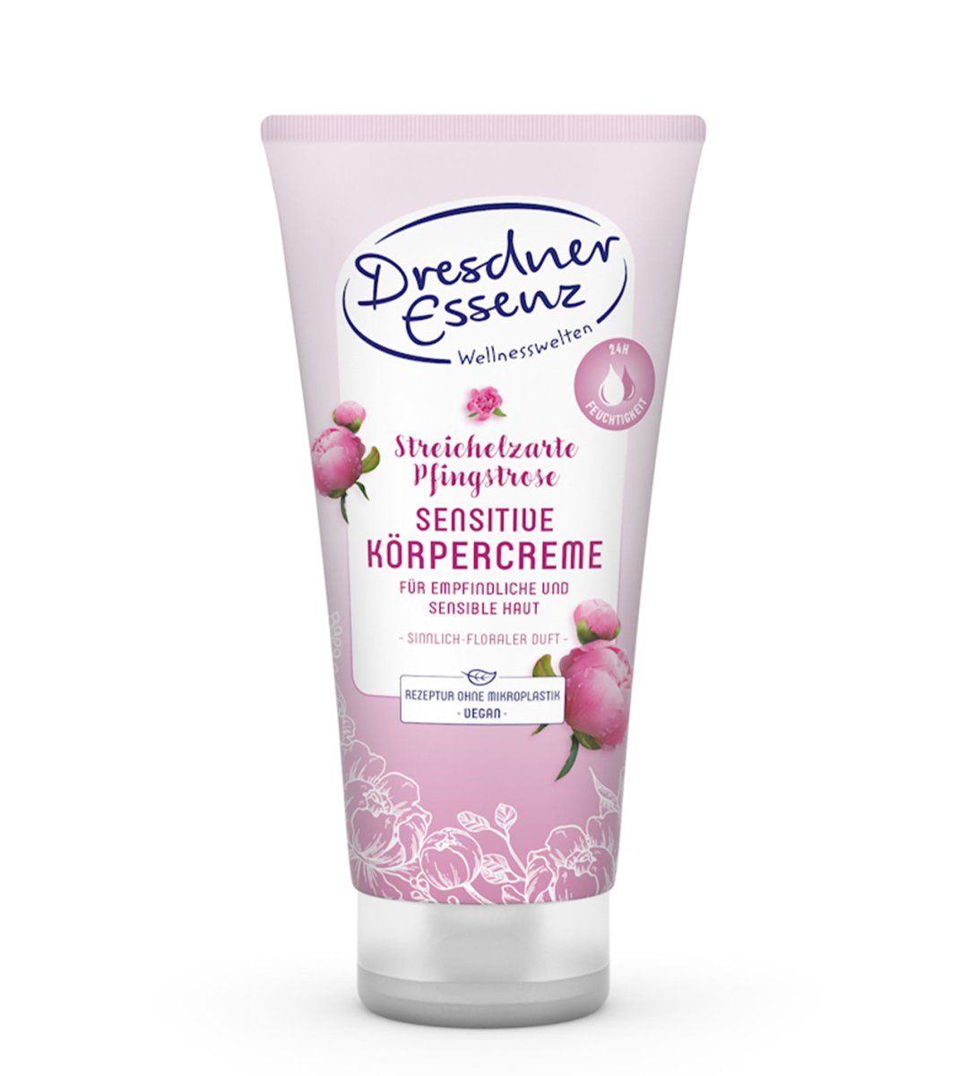 Dresdner Essenz Koerpercreme Streichelzarte Pfingstrose 200ml