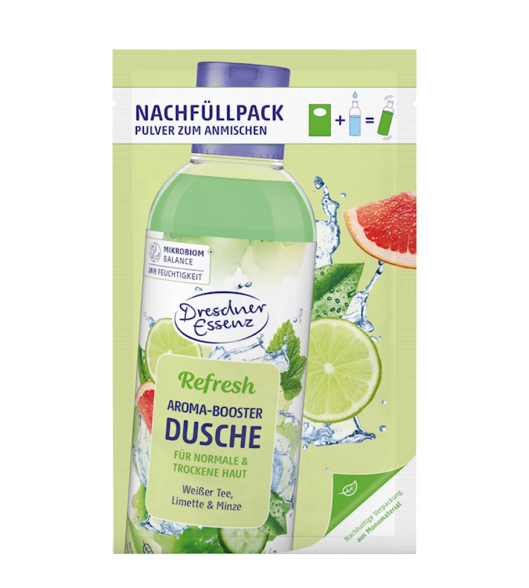 Dresdner Essenz® | Nachfüllpack Aroma-Booster Dusche | Refresh | 45 g