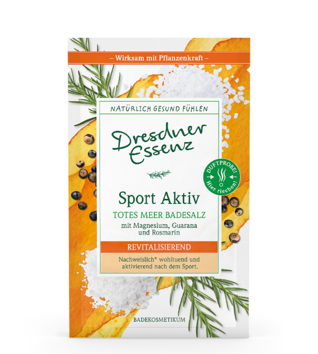 Dresdner Essenz® | Totes Meer Badesalz | Sport Aktiv | 60g