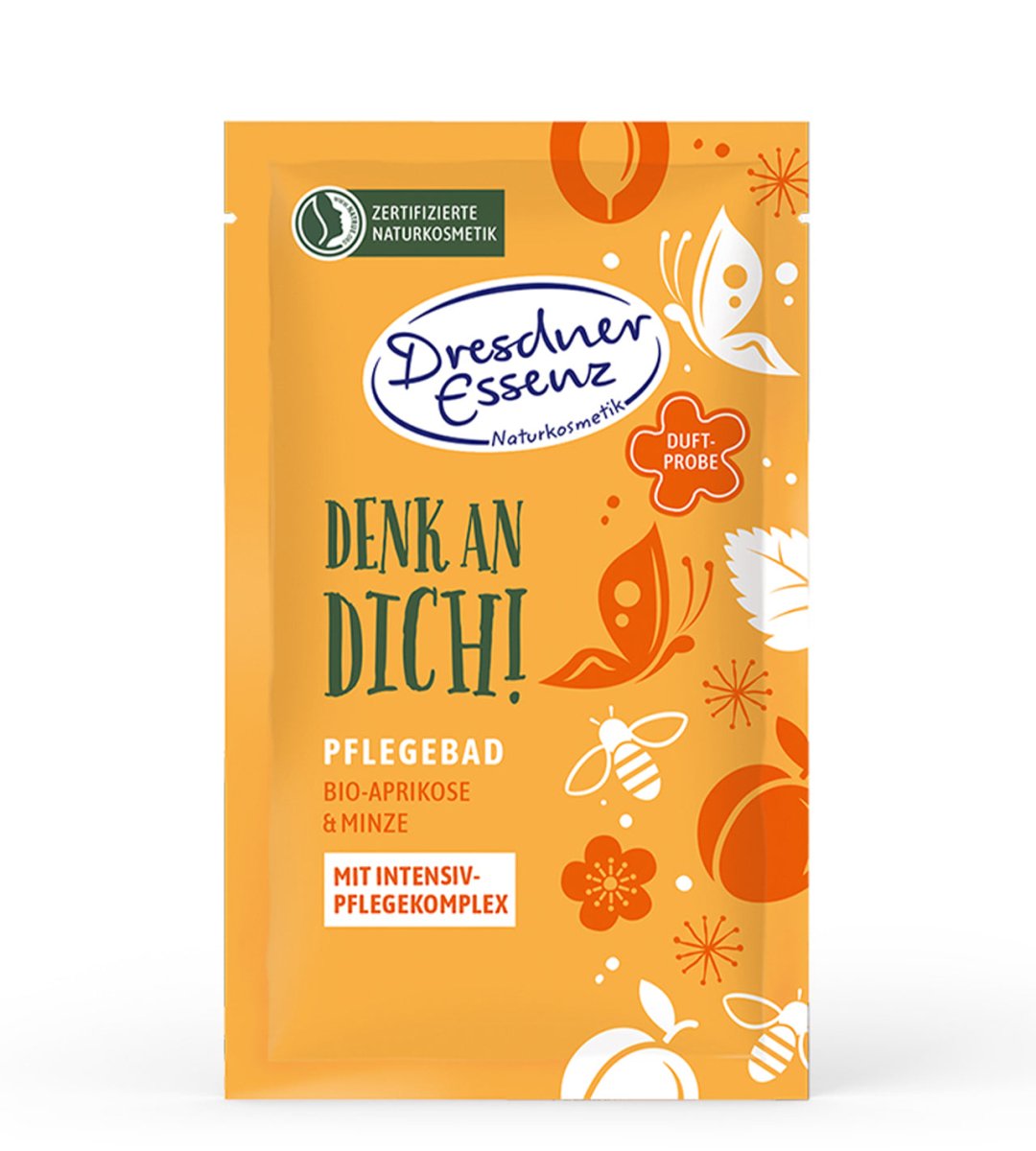 Dresdner Essenz® | Pflegebad | "Denk an Dich!" | Bio-Aprikose & Minze | 60 g