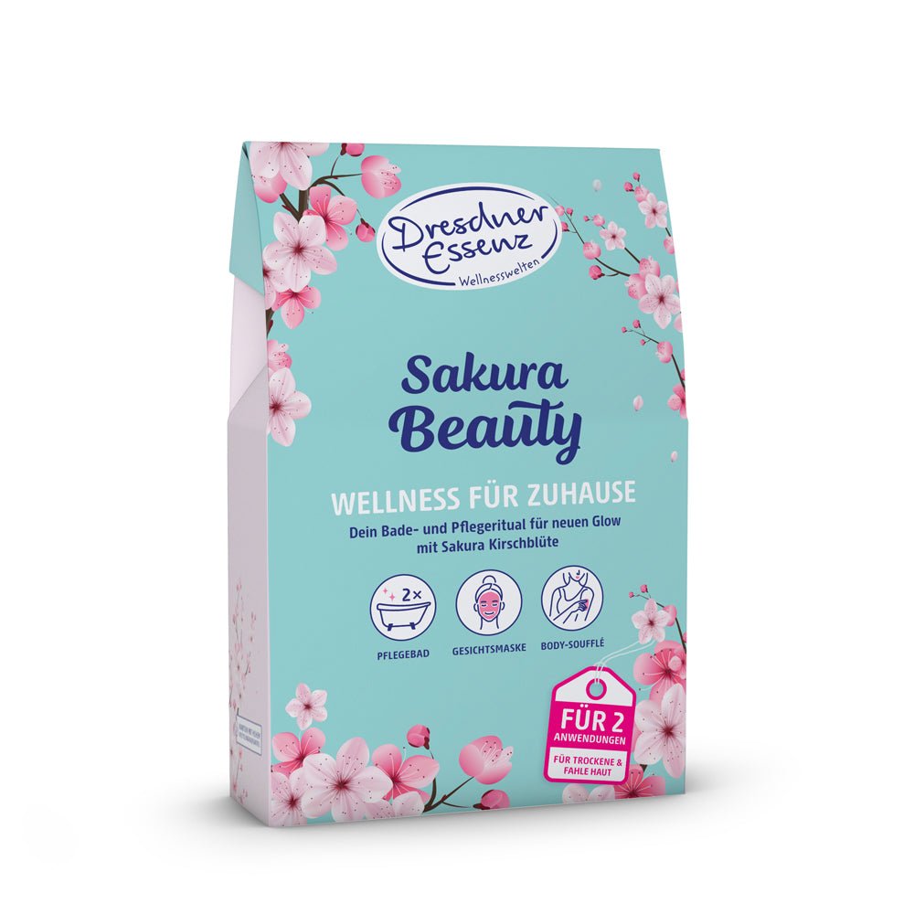 Dresdner Essenz Geschenkset Wellness fuer Zuhause Sakura Beauty