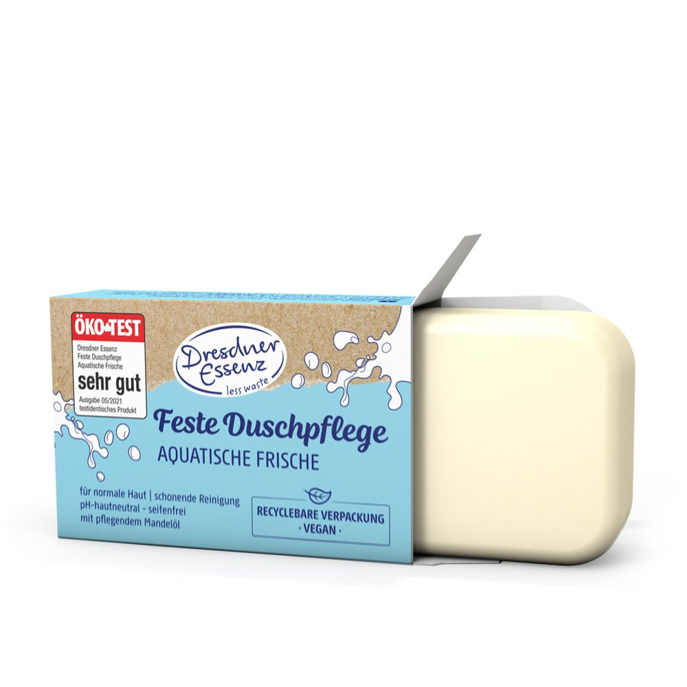 Dresdner Essenz® | Feste Duschpflege | Aquatische Frische | 100 g