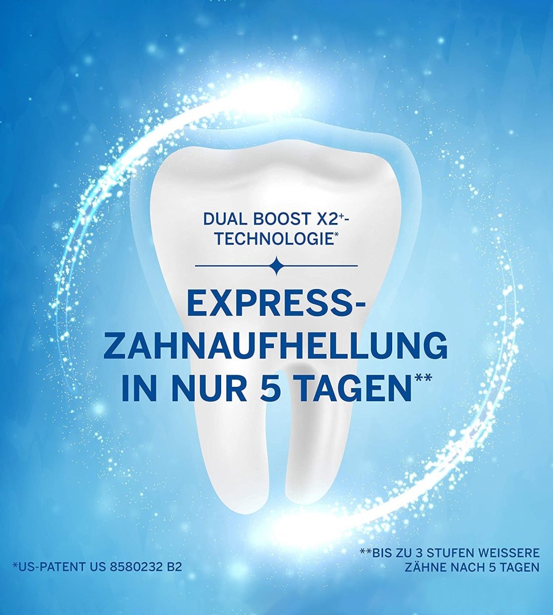 Perlweiss® | Power Whitening Strips | Express-Zahnaufhellung mit sofort-Effekt | 5 x 2 Strips