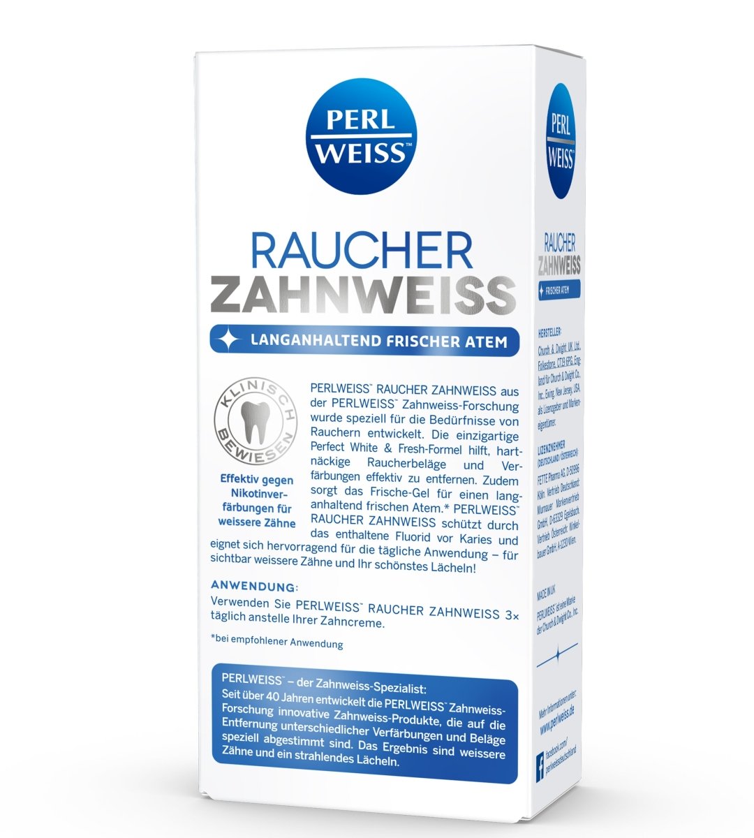 Perlweiss® | Raucher Zahnweiss | Entfernt effektiv hartnäckige Raucherbeläge und Verfärbungen | 50 ml