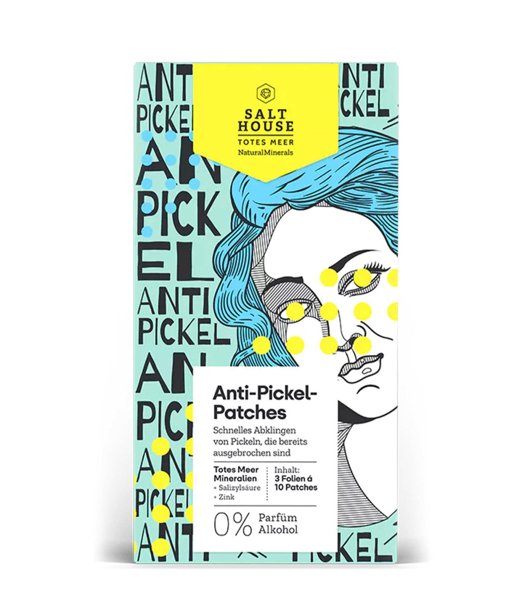 SALTHOUSE® Totes Meer Natural Minerals | Anti-Pickel-Patches | 30 Stück