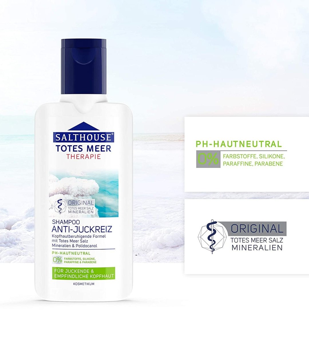 Salthouse TotesMeer-Salz-Therapie Anti-Juckreiz Shampoo Ph-Hautneutral 250ml