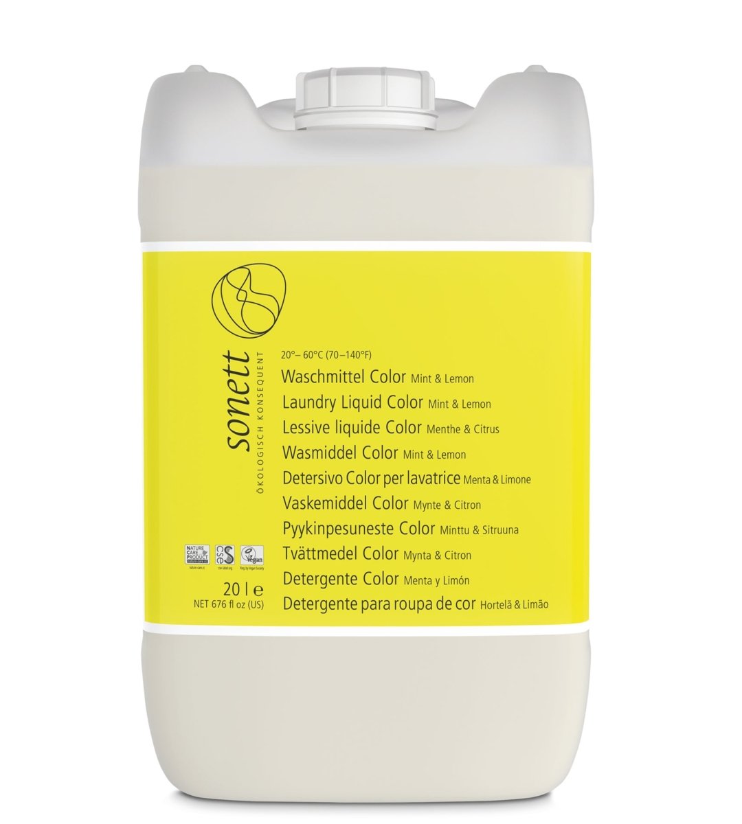 Sonett® | Waschmittel Color | flüssig | Mint & Lemon | 20l